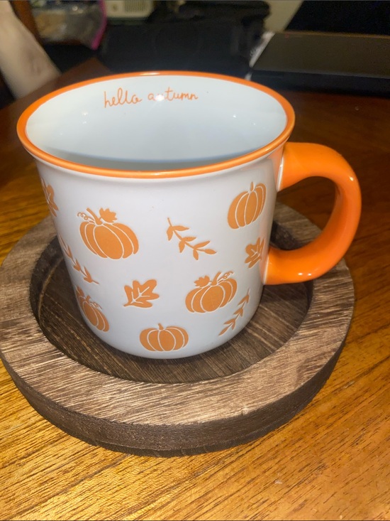 Other - Hello Autumn Orange Pumpkin Ceramic Mug